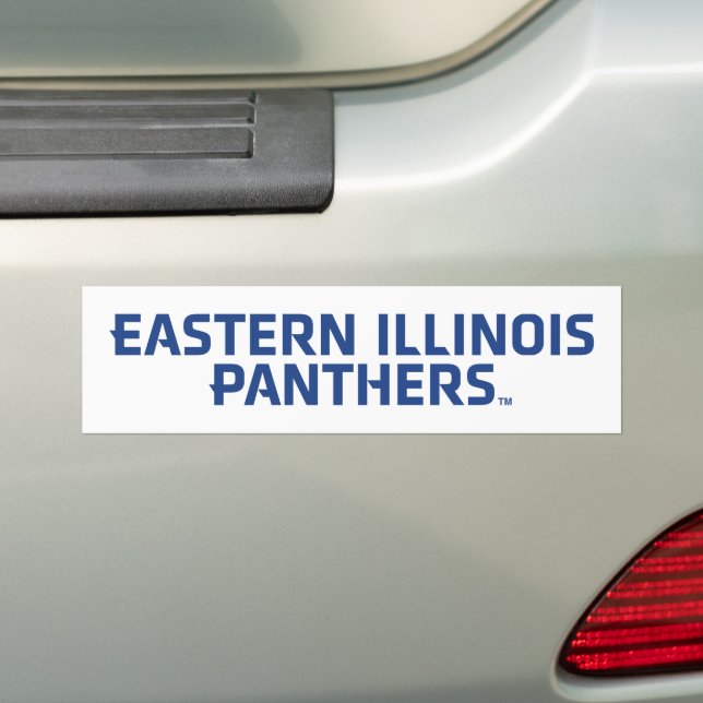 Östra Illinois Panthers Text Logotyp Bildekal (På Bil)
