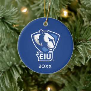 Östra Illinois Universiteten Panthers Logotyp Julgransprydnad Keramik