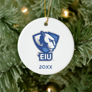 Östra Illinois Universiteten Panthers Logotyp Julgransprydnad Keramik