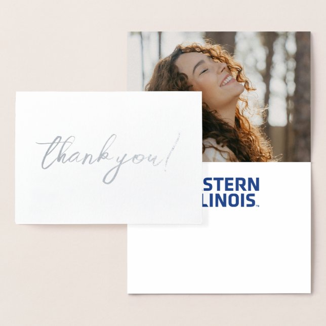 Östra Illinois Universiteten Wordmark-Logotyp Folierat Kort (Display)