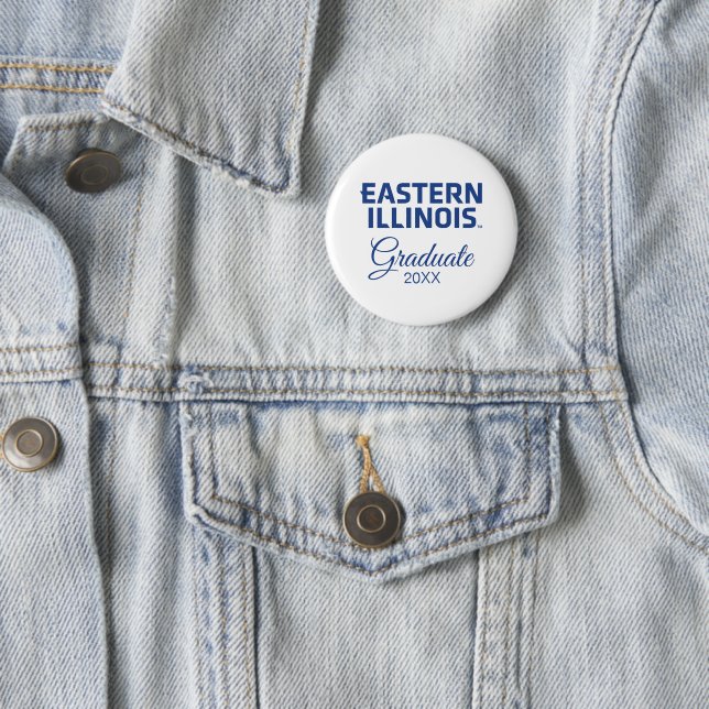 Östra Illinois Universiteten Wordmark-Logotyp Knapp (In Situ)