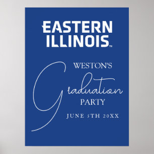 Östra Illinois Universiteten Wordmark-Logotyp Poster