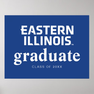 Östra Illinois Universiteten Wordmark-Logotyp Poster