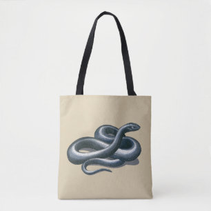 Östra Indigo Snake Art Tygkasse