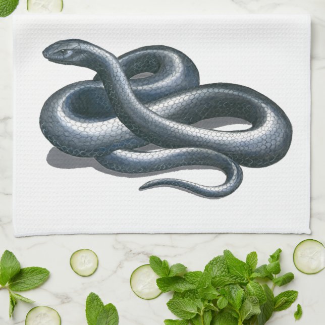 Östra Indigo Snake Kitchen Towel Kökshandduk (Vikta)