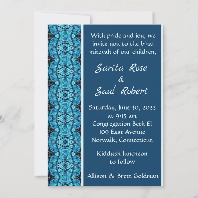 Östra Kaleidoscope-inbjudan Inbjudningar (Framsida)