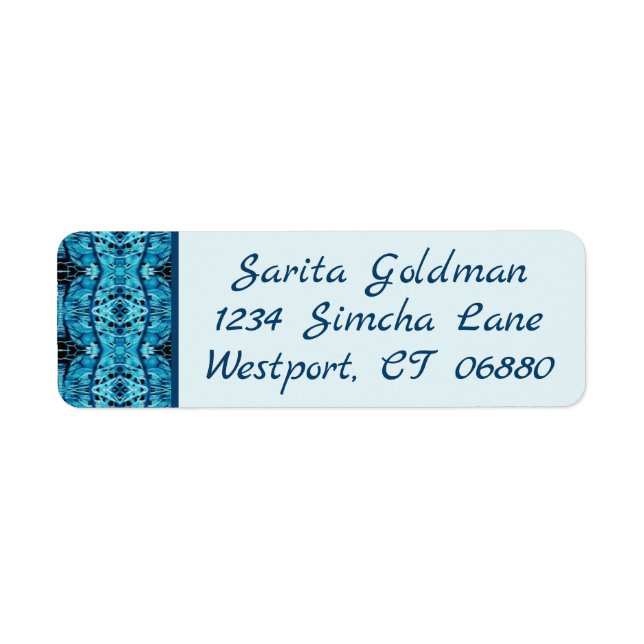 Östra Kaleidoscope Returetiketter Returadress Etikett (Framsidan)