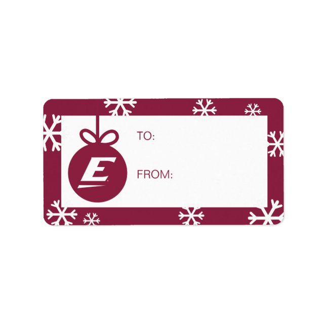 Östra Kentucky Universiteten E Adressetikett (Framsidan)