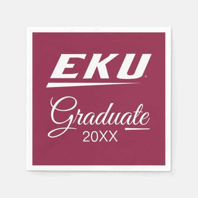 Östra Kentucky Universiteten | EKU Pappersservett (Framsidan)
