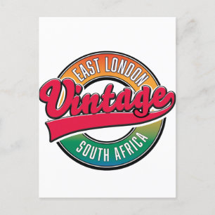 Östra London Sydafrika logotyp Anteckningsbok Vykort