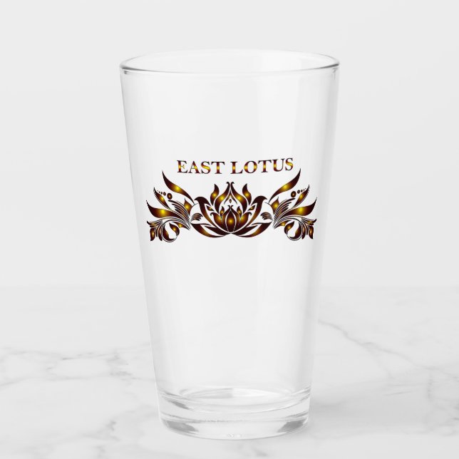 Östra Lotus Dricksglas Glaskopp (Framsida)