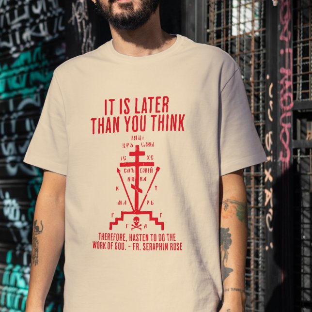 Östra ortodox for r. Seraphim Ro Kor Gift T Shirt (Skapare uppladdad)