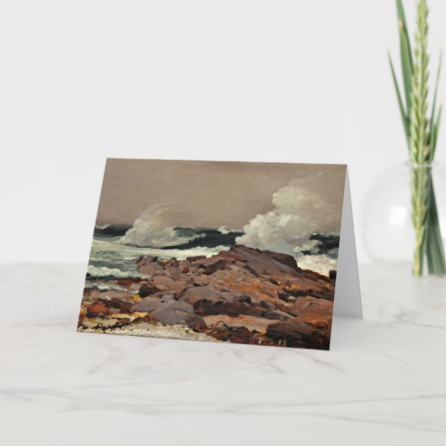 Östra Point, bra av Winslow Homer Kort (Framsida)
