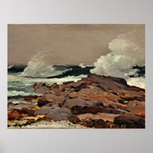 Östra Point, bra konst av Winslow Homer Poster