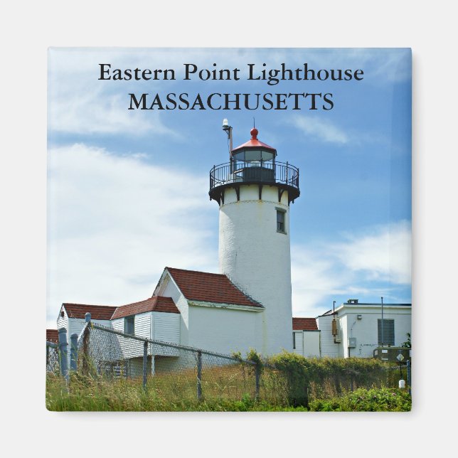 Östra Point fyr, Massachusetts Magnet (Framsidan)