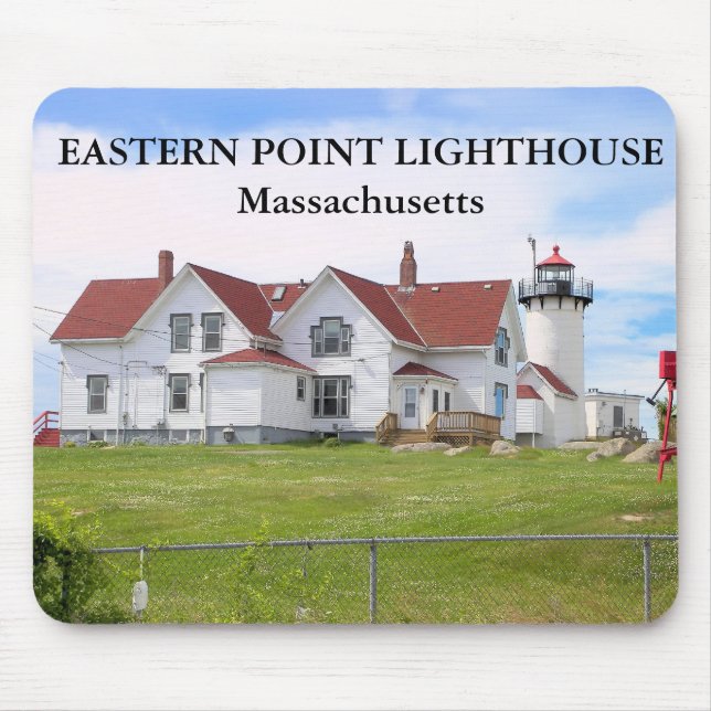 Östra Point fyr, Massachusetts Mousepad Musmatta (Framsidan)