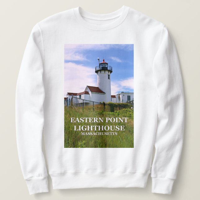 Östra Point fyr, Massachusetts Sweatshirt (Design framsida)