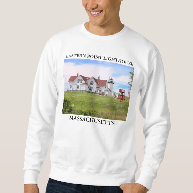 Östra Point fyr, Massachusetts Sweatshirt (Framsida)