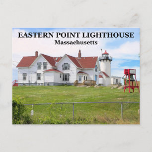 Östra Point Lighthouse, Massachusetts Postcard Vykort