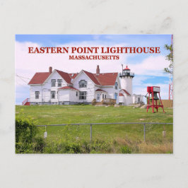 Östra Point Lighthouse, Massachusetts Postcard Vykort