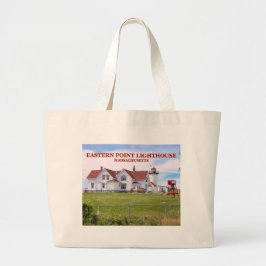 Östra Point Lighthouse, Massachusetts Tote Bag Jumbo Tygkasse
