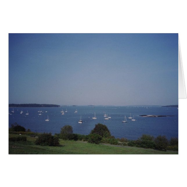 Östra Prostege, Portland, Maine Hälsningskort (Framsidan Horizontal)