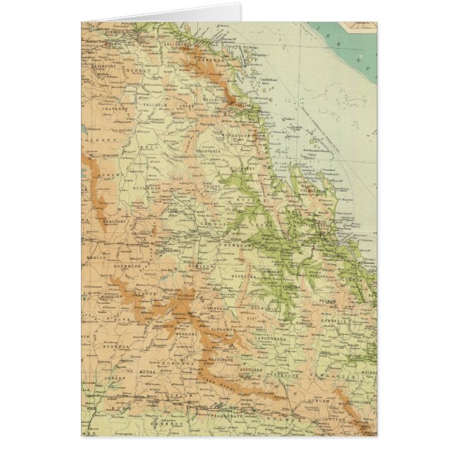 Östra Queensland Hälsningskort (Framsidan)