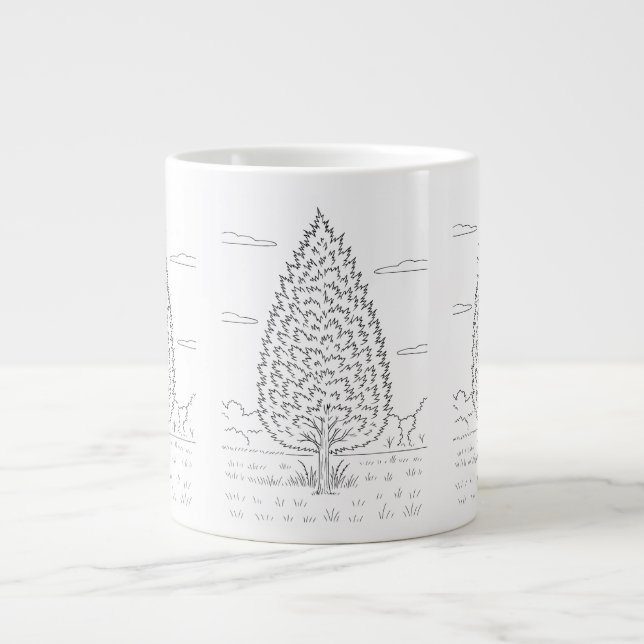 Östra Red Cedar - Juniperus virginiana - Native Jumbo Mugg (Framsidan)