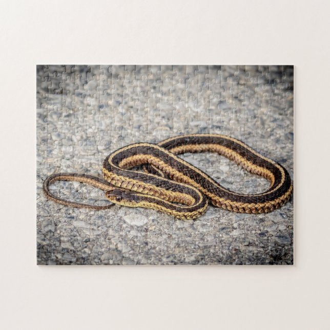 Östra Ringorm (Garter Snake) Pussel (Horisontell)