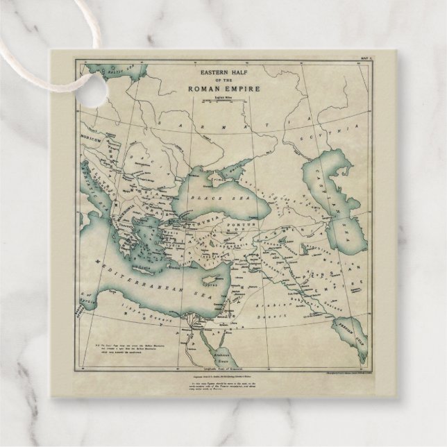 Östra Roman Empire Gåvor Etiketter (Framsida)