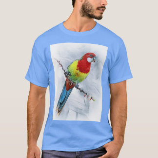 Östra rosella med struktur t shirt