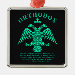 Östra Rysk-ortodoxa Christian Eagle Gift Julgransprydnad Metall