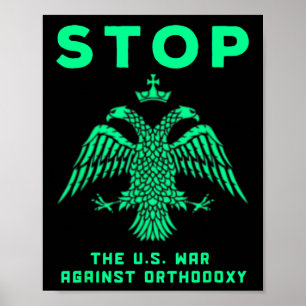 Östra Rysk-ortodoxa kristen anti-Krig-fred Poster