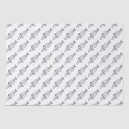 Östra School Whiting Fish in Black and White