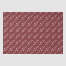 Östra School Whiting Fish in Soft Rosa on Maroon