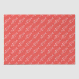 Östra School Whiting Fish in Soft Rosa on Red