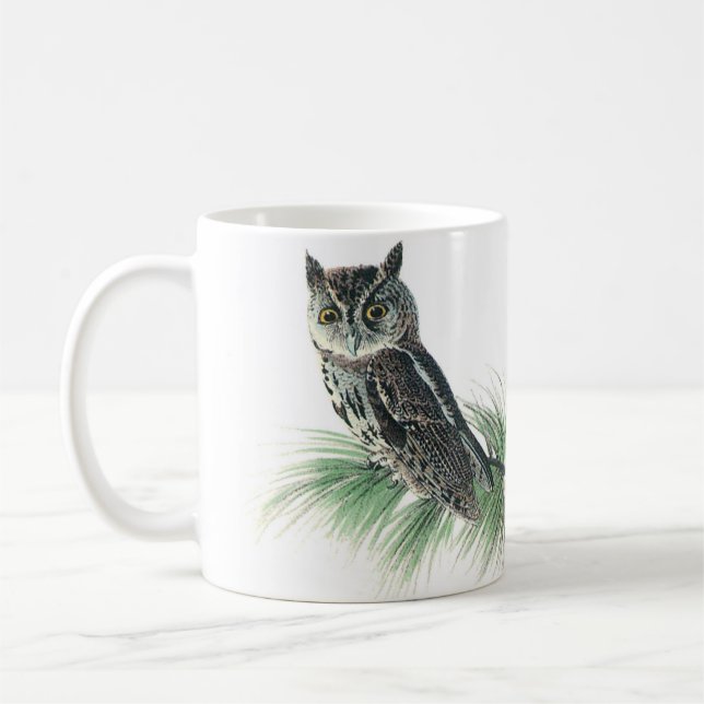 Östra Screech Uggla av Audubon Kaffemugg (Vänster)