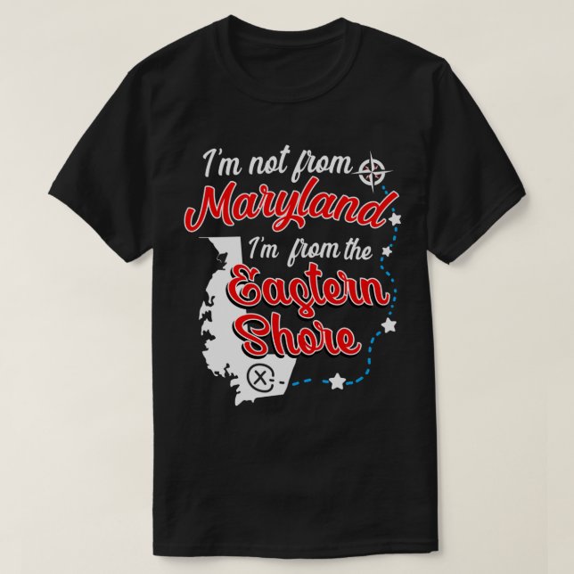 Östra Shore Maryland Chesapeake Bay Blue Crabs T Shirt (Design framsida)