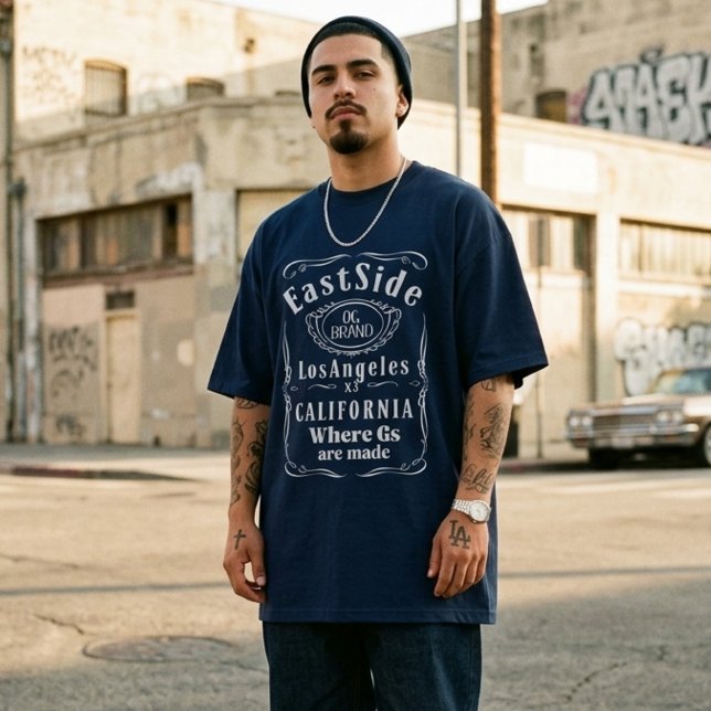 Östra sidan Los Angeles T-shirt (East Side Los Angeles Tshirt)