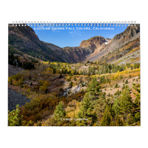 Östra Sierra Höst färger, Kalifornien Kalender