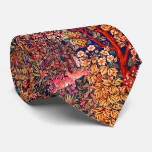 ÖSTRA SKOGSDJURHÄDER,Fjäderfä,Röd Blommigt Slips
