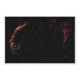 Östra slöjnebulosan – rymdfotografi perfect poster
