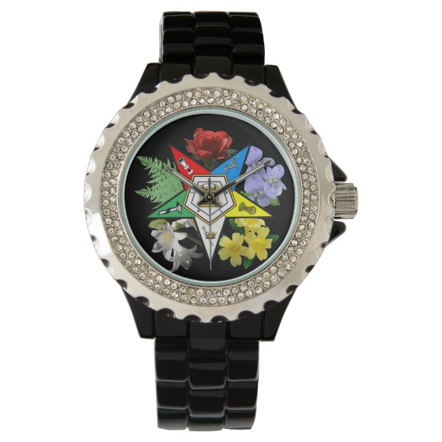 Östra Star Blommigt Watch Armbandsur (Framsida)