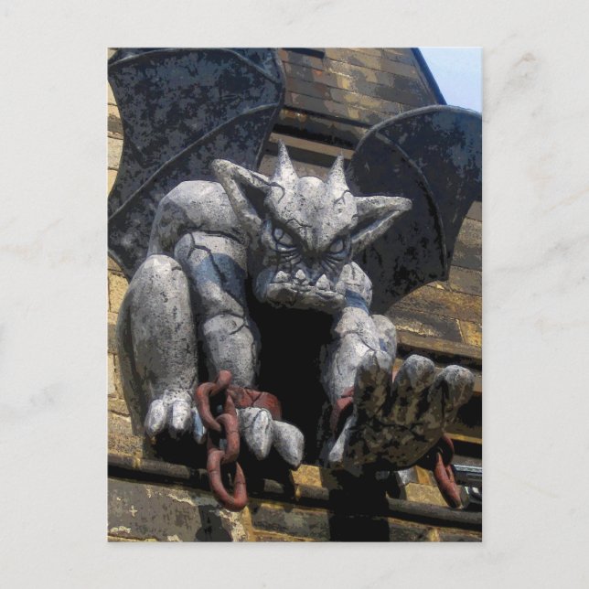 Östra State Gargoyle CB Vykort (Framsida)