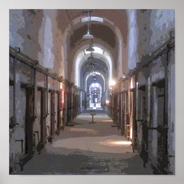 Östra State Penitentiary Oil Poster (Framsidan)