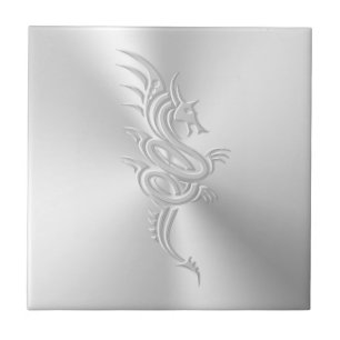 Östra-stil-draken, bossed-effekt kakelplatta