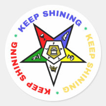 Östra Stjärnans Orden Rund Klistermärke 