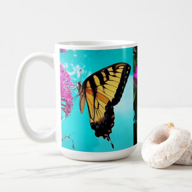 Östra Tiger Swallowtail Butterfly #2 Kaffemugg (Med munk)