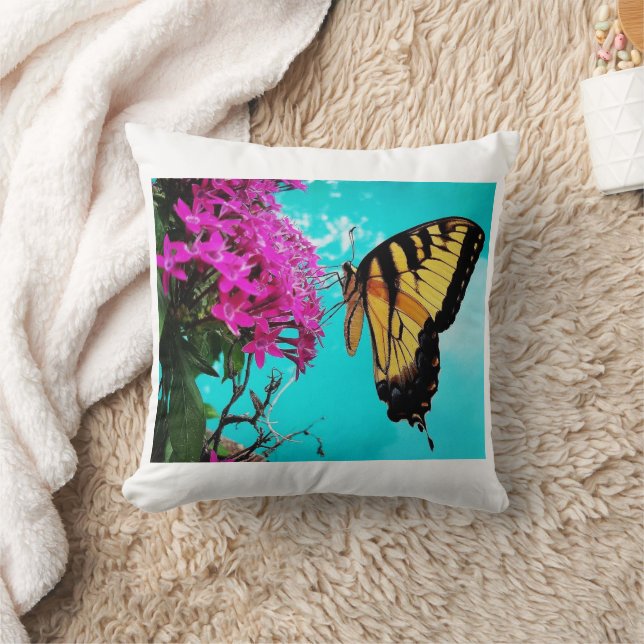 Östra Tiger Swallowtail Butterfly #2 Kudde (Filt)