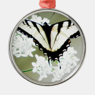 Östra Tiger Swallowtail Butterfly Photo Julgransprydnad Metall